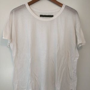 Like new white Enza Costa tee size L